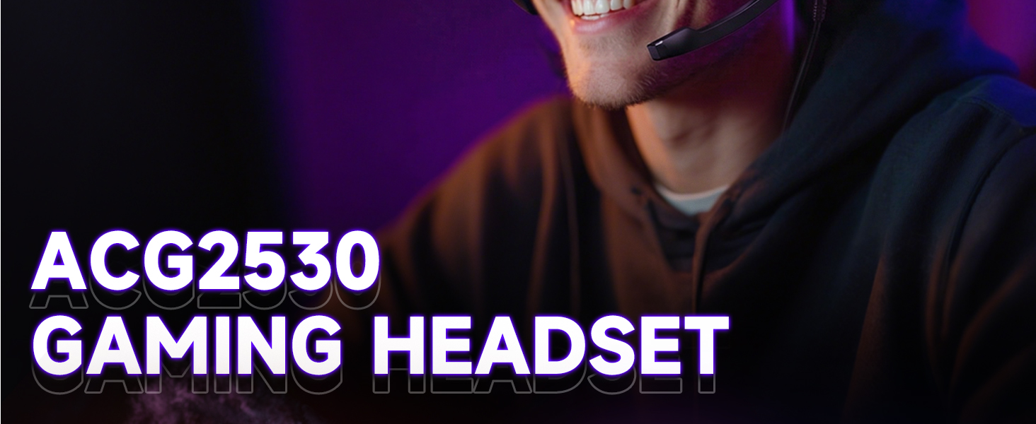 AOC ACG2530 Gaming Headset with PS5/4, PC, Mac, Switch, Xbox Series